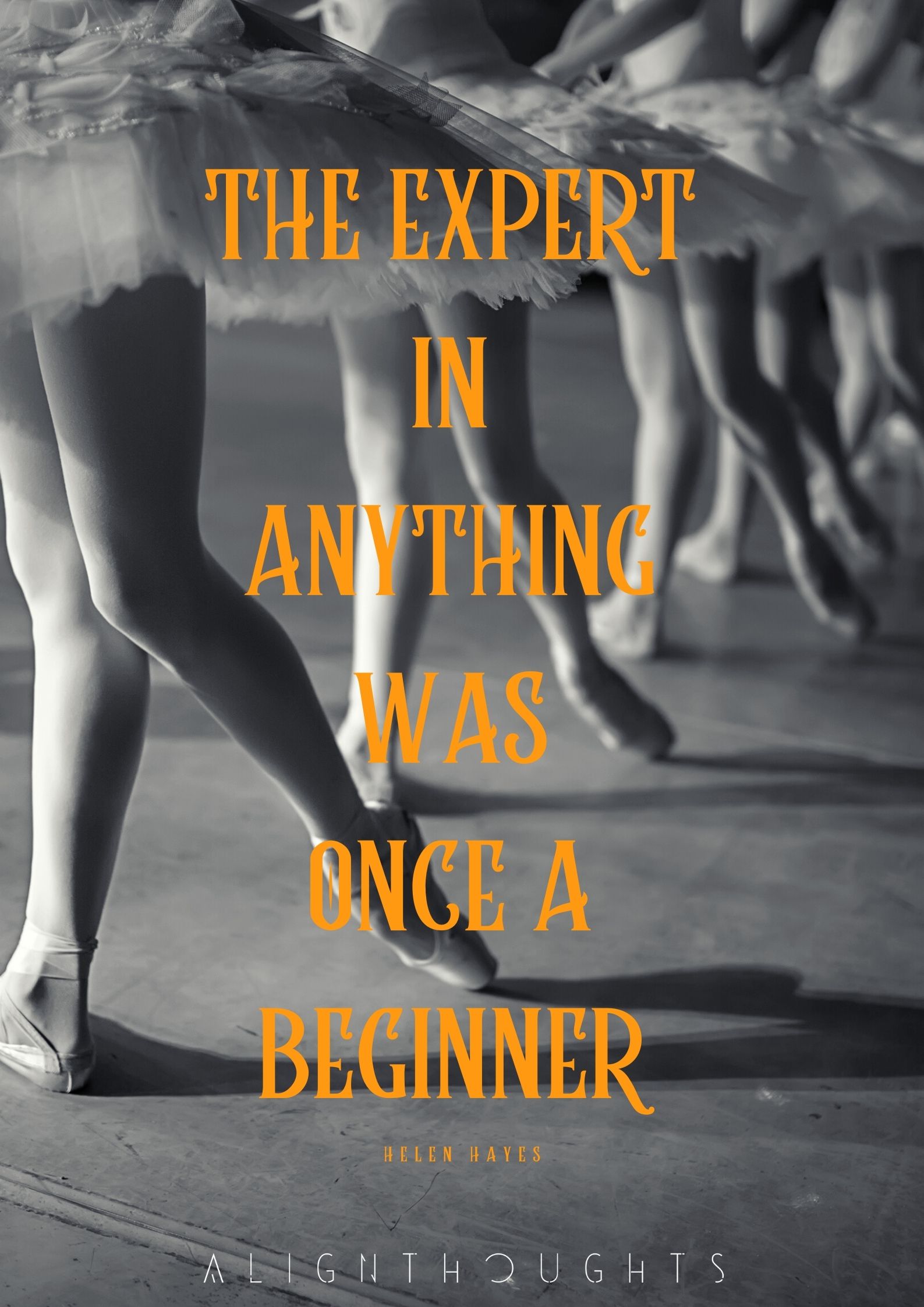 the expert in anything was once a beginner quote poster-alignthoughts