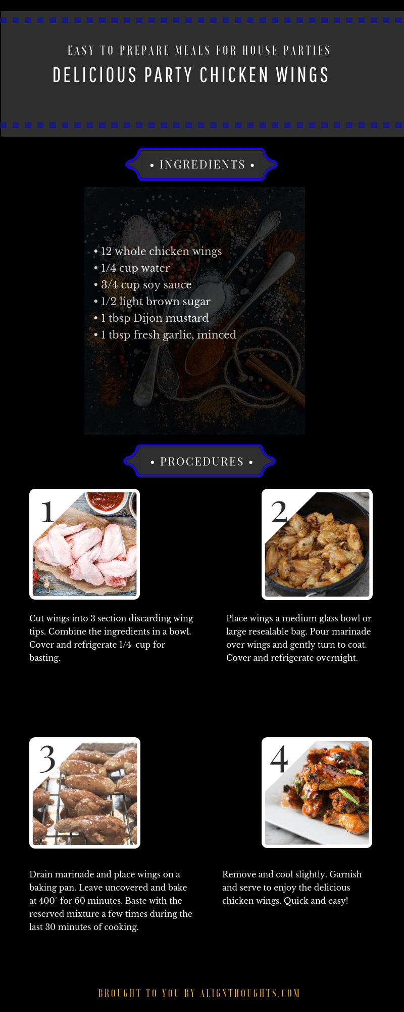 How to make Delicious party chicken wings