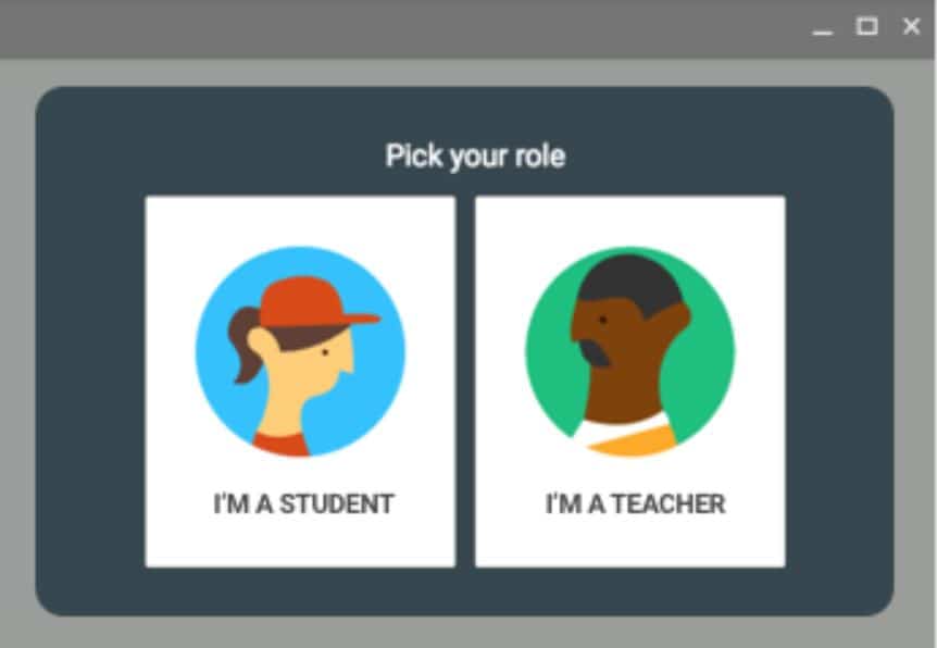 Google classroonm roles-student-teacher